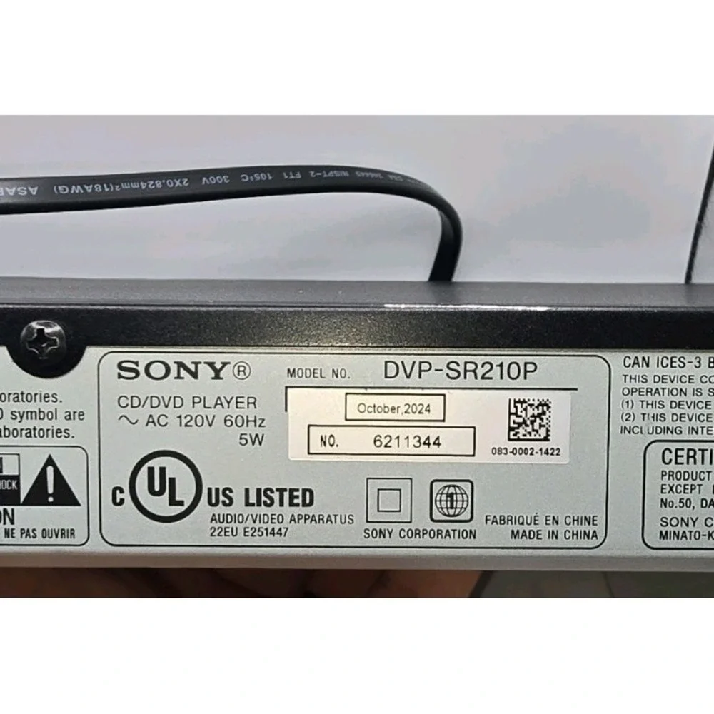 Sony dvp sr210p